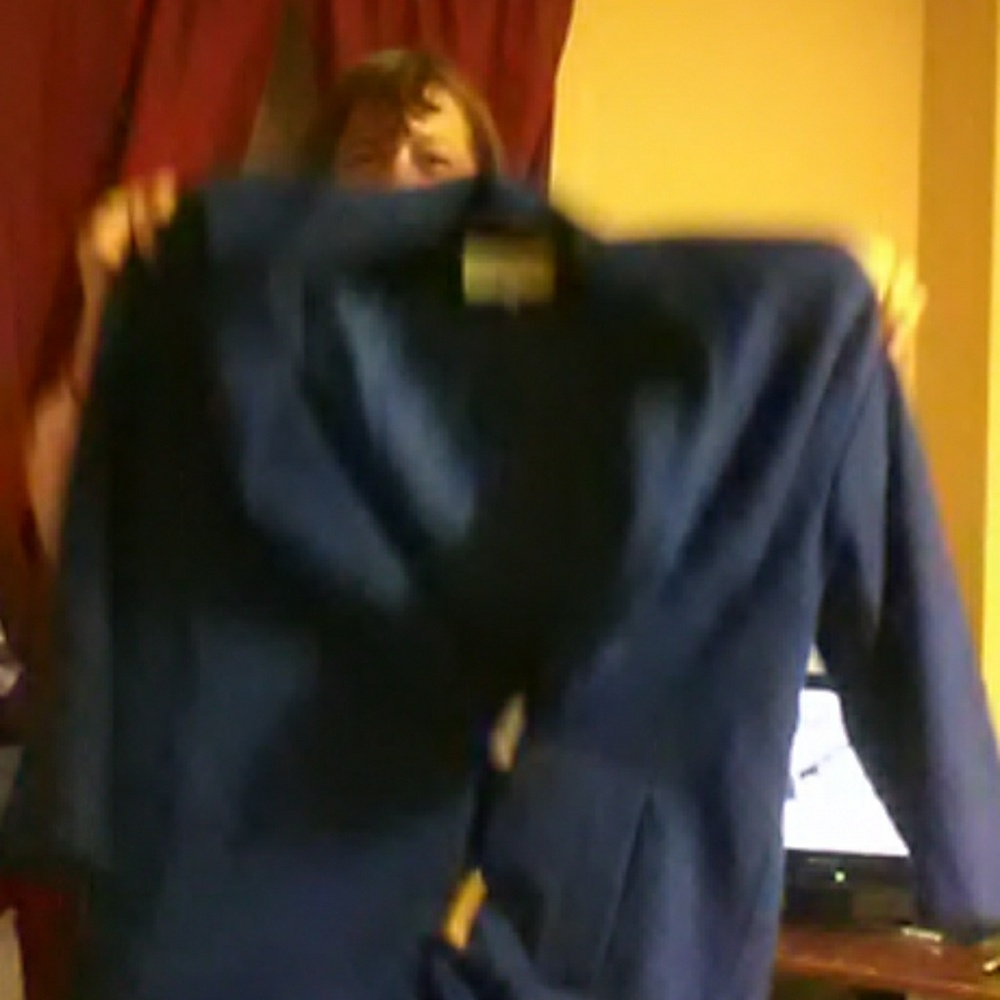 Royal Blue Medium Blazer Coat By Casual Corner